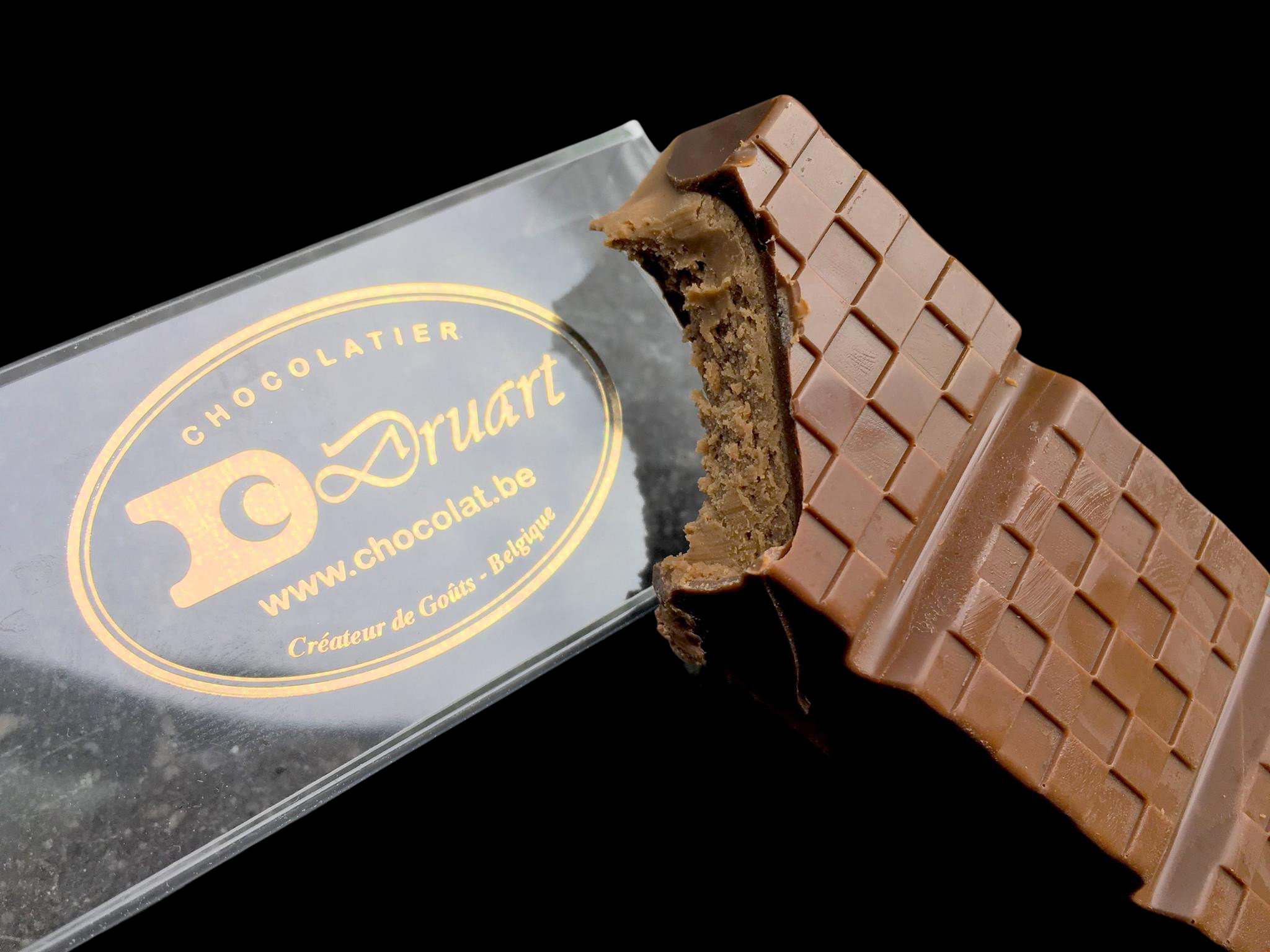 Barre de chocolat belge Praliné Lait